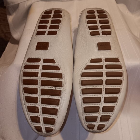 GUCCI Authentic Bamboo Horse Bit Ivory White Leather Slip On Loafers Women’s 7 - Picture 5 of 8